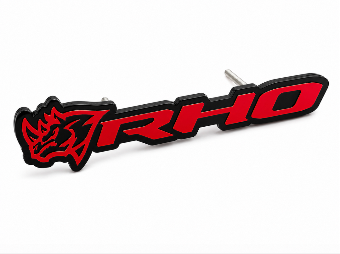 DODGE Radiator grille emblem with RHO Rhino logo