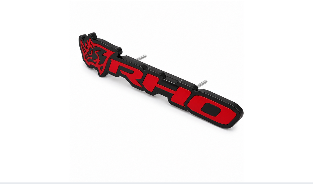 DODGE Radiator grille emblem with RHO Rhino logo