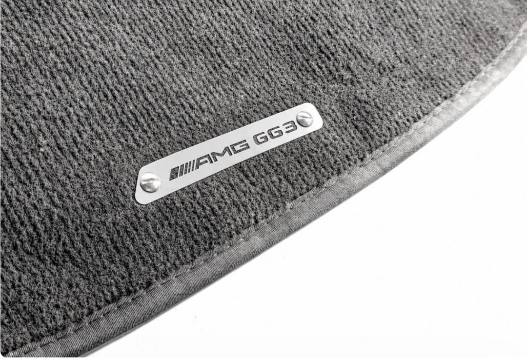 Stainless Steel Floor Mats Emblems Set Badges with Mercedes AMG G63 Logo