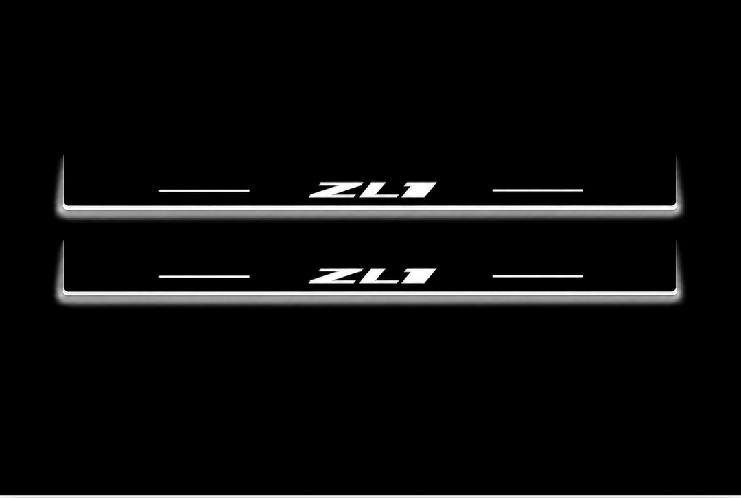 Chevrolet Camaro VI 2016+ Auto Door Sills With Logo Camaro ZL1
