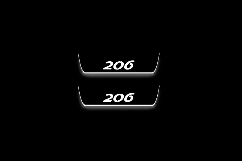Peugeot 206 1996-2006 Car Door Sill With Logo 206