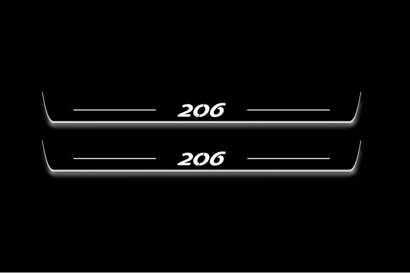 Peugeot 206 1996-2006 Car Door Sill With Logo 206