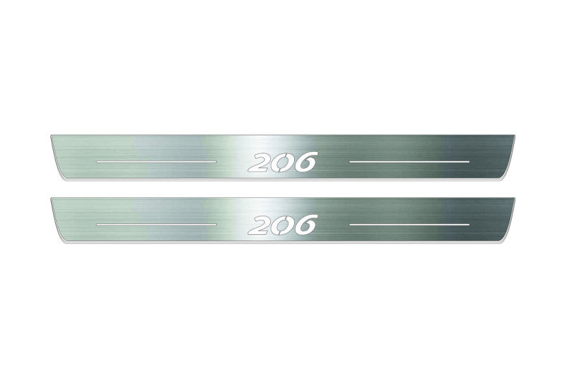 Peugeot 206 1996-2006 Car Door Sill With Logo 206