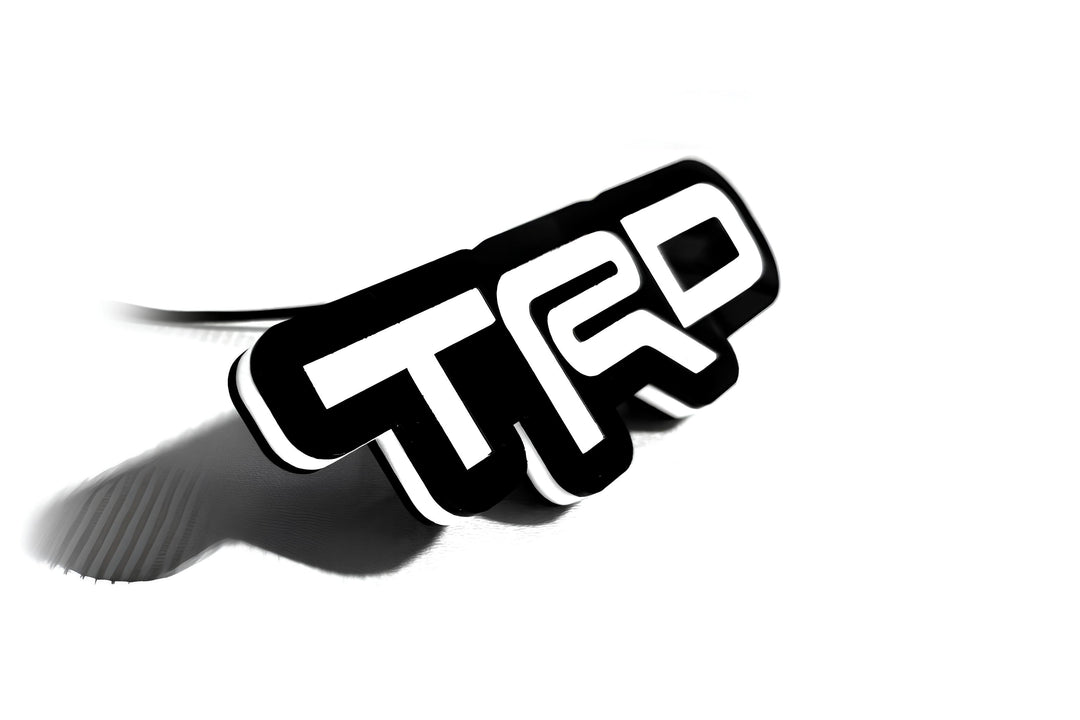 Toyota Illuminated LED Radiator Grille Emblems and Badges with TRD logo Toyota Led Emblems decoinfabric