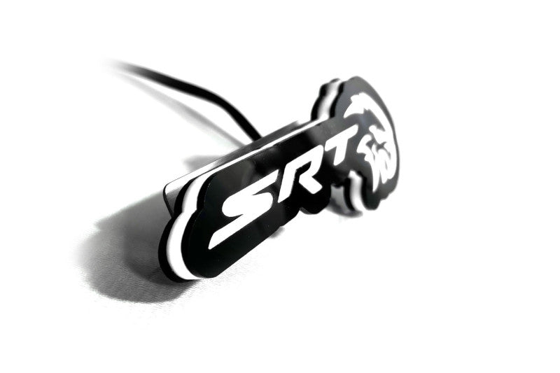 Jeep Illuminated LED Radiator Grille Emblems and Badges with SRT HellHawk logo Jeep Led Emblems decoinfabric