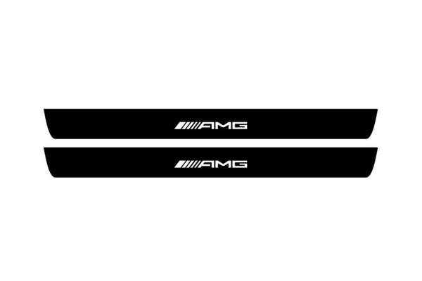 Mercedes E W212 2009-2016 Led Door Sill Pro With Logo AMG (Premium Painting)