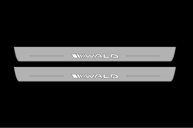 Mercedes E W212 2009-2016 Car Sill With Logo Wald Mercedes Led Door Sills opdesign