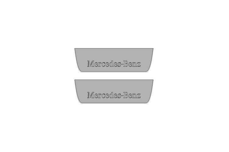 Mercedes E W213 2016-2023 Door Sill Protectors With Logo Mercedes-Benz