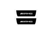 Mercedes E W213 2016-2023 Led Door Sill Pro With Logo AMG (Premium Painting) Mercedes Led Door Sills PRO opdesign