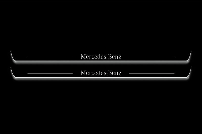 Mercedes S-Class C217 2014-2020 Door Sill Led Plate With Mercedes-Benz Logo