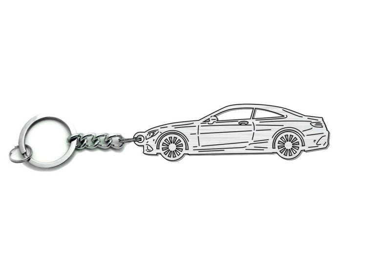 Car Keychain for Mercedes S-Class C217 2014-2020 (type STEEL) Keychains opdesign