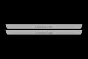 Mercedes S-Class C217 2014-2020 Door Sill Led Plate With Mercedes-Benz Logo Mercedes Led Door Sills opdesign