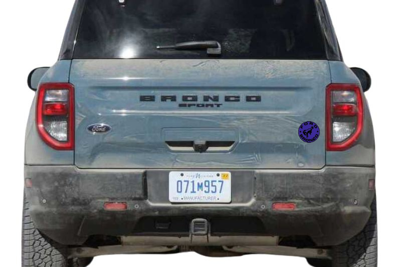 Ford Bronco tailgate trunk rear emblem with Bronco logo (Type 2)