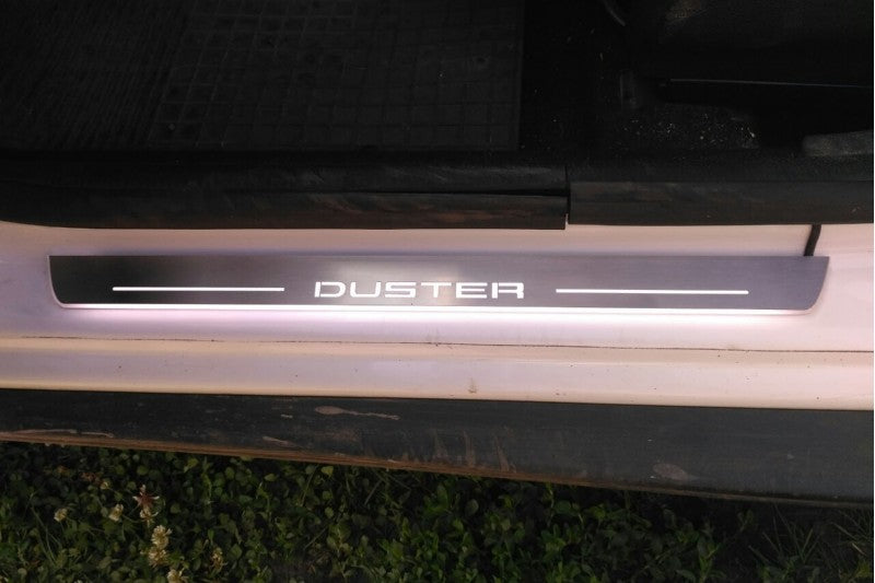 Dacia Duster I 2010-2017 Car Door Sill With Logo Duster Dacia Led Door Sills opdesign