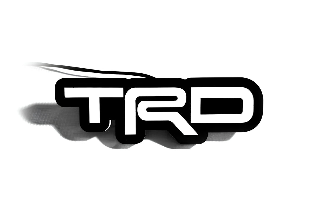 Toyota Illuminated LED Radiator Grille Emblems and Badges with TRD logo Toyota Led Emblems decoinfabric