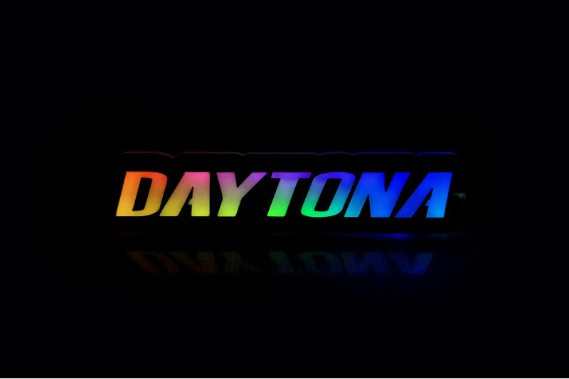 Dodge Illuminated LED Radiator Grille Emblems and Badges with Daytona logo Dodge Led emblems decoinfabric