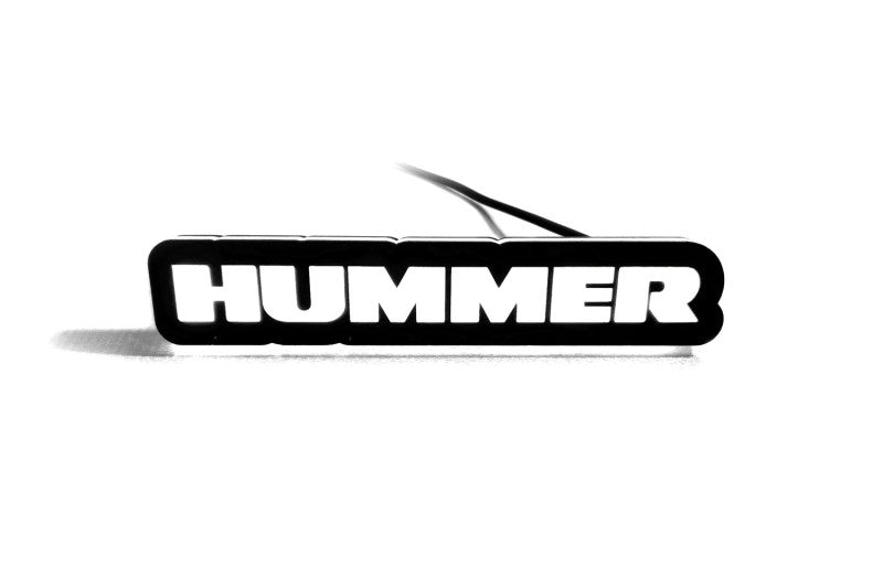 Hummer Illuminated LED Radiator Grille Emblems and Badges with Hummer logo Hummer Led Emblems decoinfabric