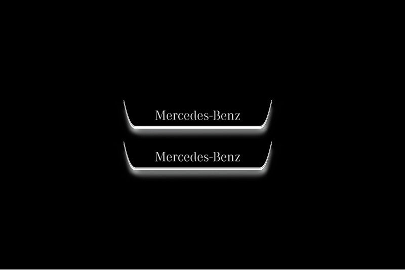 Mercedes S-Class W222 2013-2020 Auto Door Sill Plates With Logo Mercedes-Benz