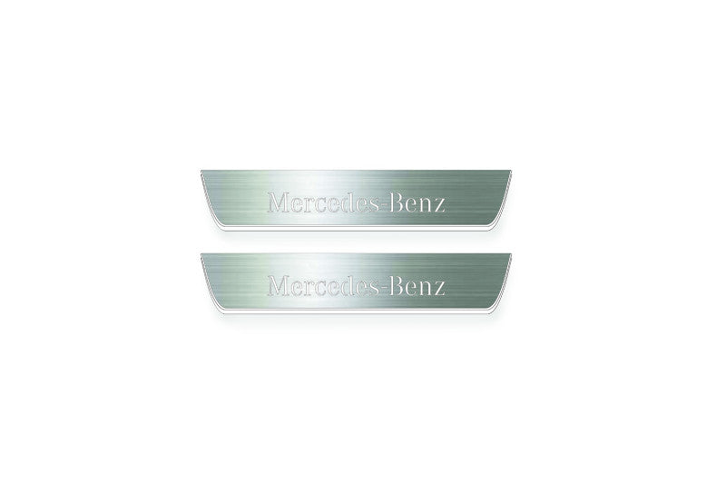Mercedes S-Class W223 2020+ Auto Door Sill Plates With Logo Mercedes-Benz