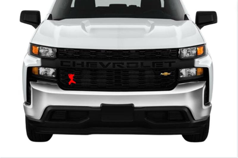 Chevrolet Emblem & Badges set with Chevrolet Girl logo (Type 3) Chevrolet emblems decoinfabric