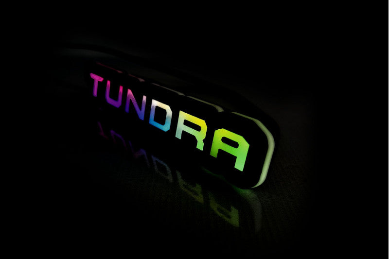 Toyota Illuminated LED Radiator Grille Emblems and Badges with Tundra logo Toyota Led Emblems decoinfabric
