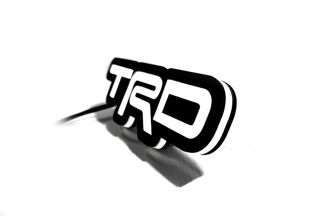 Toyota Illuminated LED Radiator Grille Emblems and Badges with TRD logo Toyota Led Emblems decoinfabric