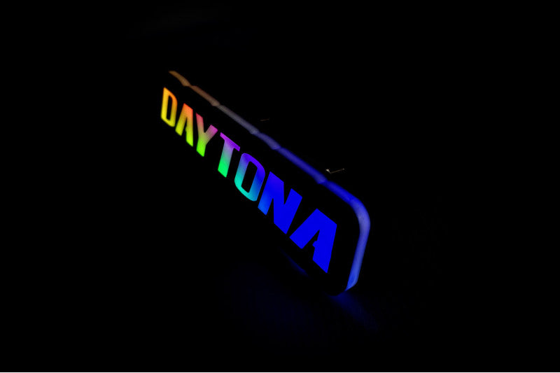 Dodge Illuminated LED Radiator Grille Emblems and Badges with Daytona logo Dodge Led emblems decoinfabric