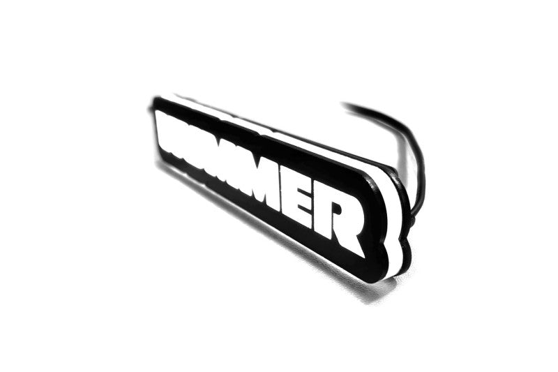 Hummer Illuminated LED Radiator Grille Emblems and Badges with Hummer logo Hummer Led Emblems decoinfabric