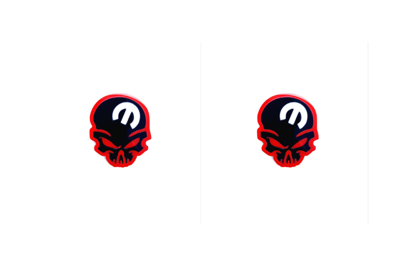 Dodge Emblem & Badges set with Mopar Skull logo (Type 7) Dodge emblems decoinfabric