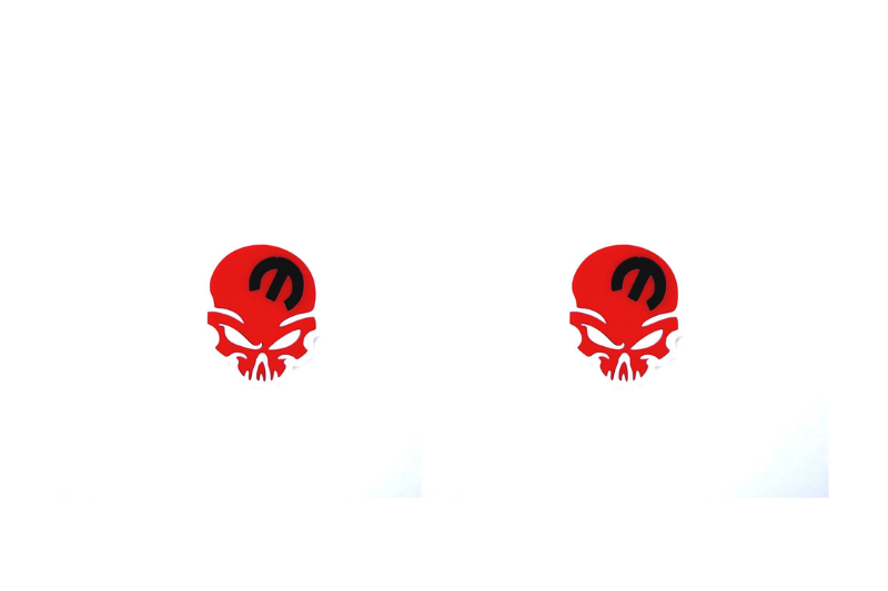 Chrysler Emblem & Badges set with Mopar Skull logo (Type 5) Chrysler emblems decoinfabric