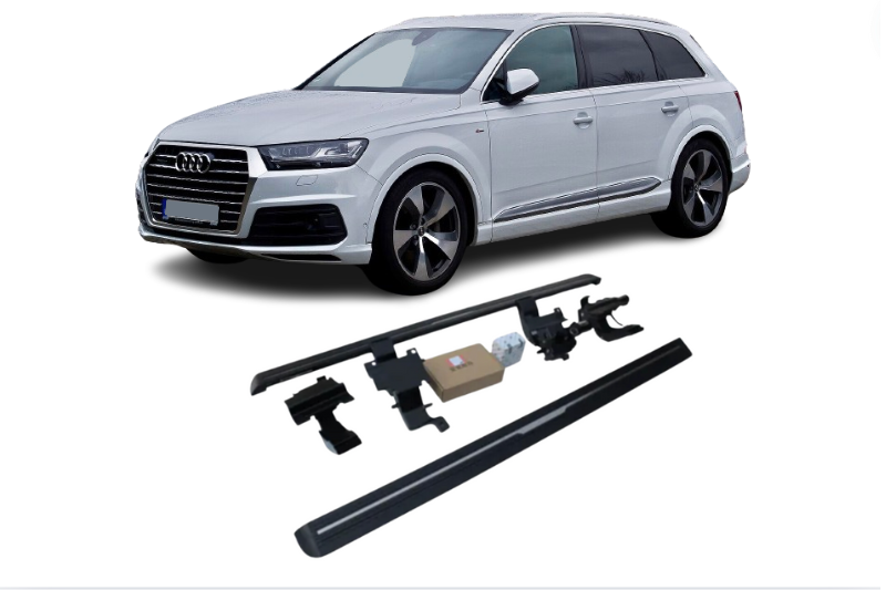 Audi Q7 Electric Running Boards and Power Steps 2016+ Electric Running Boards Decoin Fabric 2016