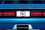 Dodge Challenger trunk rear emblem between tail lights with PARAGADE logo Dodge emblems decoinfabric