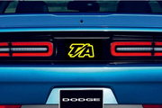 Dodge Challenger trunk rear emblem between tail lights with T/A logo (type 2) Dodge emblems decoinfabric