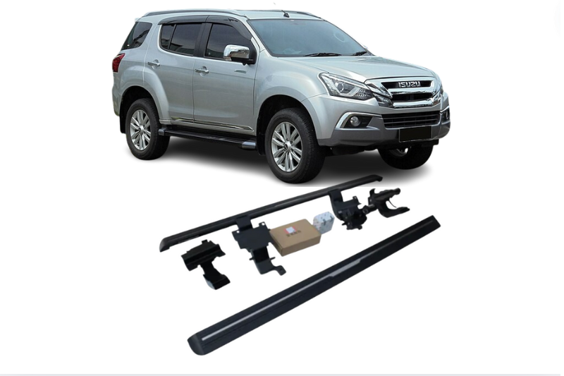 Isuzu MU-X Electric Running Boards and Power Steps 2016+ Electric Running Boards Decoin Fabric 2016