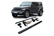 Jeep Wrangler Sahara Electric Running Boards and Power Steps 2018+ Electric Running Boards Decoin Fabric 2018