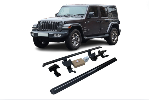 Jeep Wrangler Sahara Electric Running Boards and Power Steps 2018+