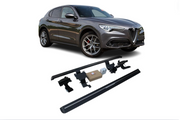 Alfa Romeo Stelvio Electric Running Boards and Power Steps 2017+ Electric Running Boards Decoin Fabric 2017
