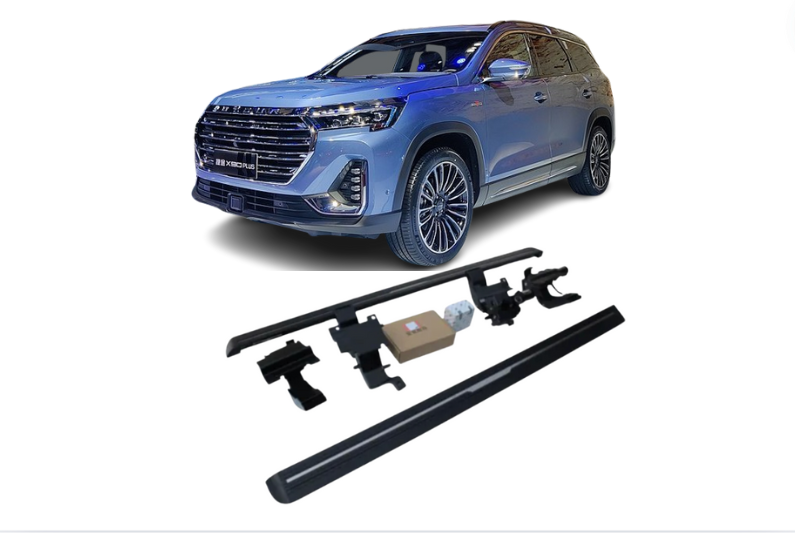 Chery Jetour X90 Plus Electric Running Boards and Power Steps 2021+ Electric Running Boards Decoin Fabric 2021
