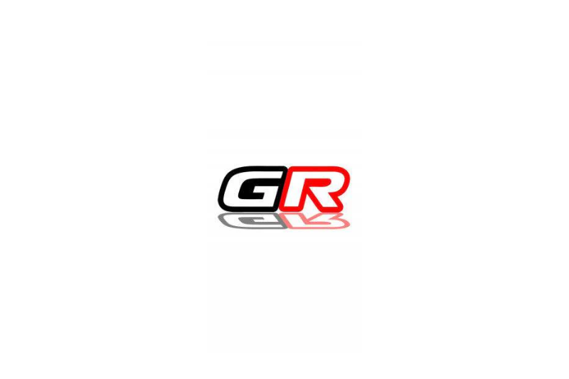 Toyota tailgate trunk rear emblem with GR logo (type 2) Toyota emblems decoinfabric