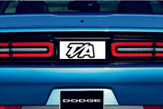 Dodge Challenger trunk rear emblem between tail lights with T/A logo Dodge emblems decoinfabric