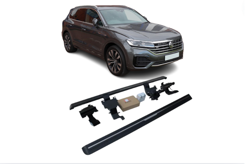 Volkswagen Touareg Electric Running Boards and Power Steps 2018+ Electric Running Boards Decoin Fabric 2018