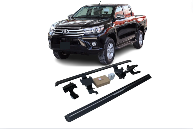 Toyota Hilux Vigo Electric Running Boards and Power Steps 2012+ Electric Running Boards Decoin Fabric 2012