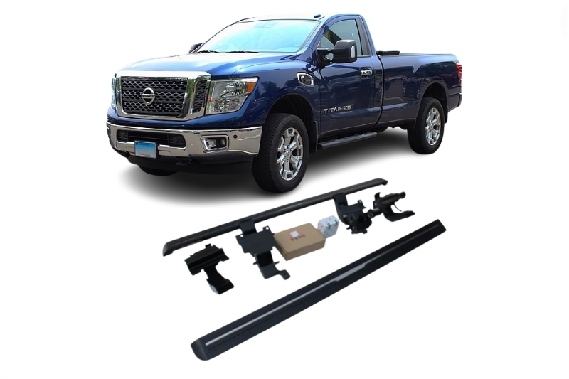 Nissan Titan Electric Running Boards and Power Steps 2008+ Electric Running Boards Decoin Fabric 2008