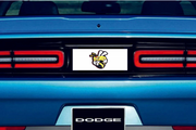 Dodge Challenger trunk rear emblem between tail lights with Strong Bee logo (type 2) Dodge emblems decoinfabric