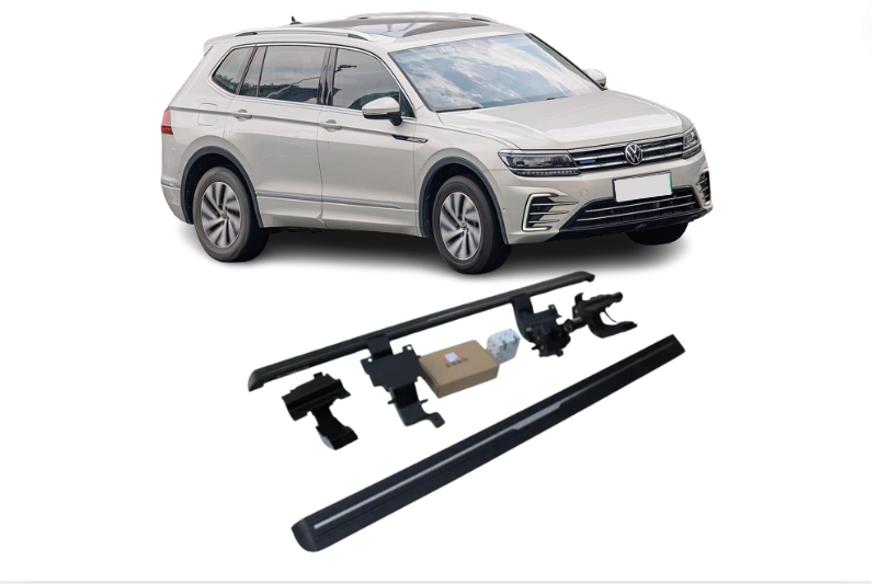 Volkswagen Tiguan L HEV Electric Running Boards and Power Steps 2017+ Electric Running Boards Decoin Fabric 2017