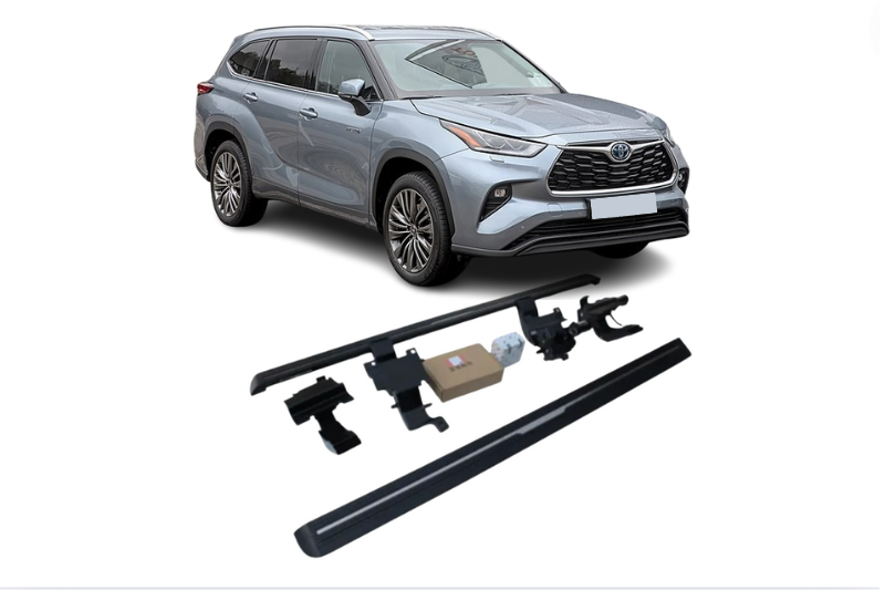 Toyota Highlander Hybrid Electric Running Boards and Power Steps 2022+ Electric Running Boards Decoin Fabric 2022