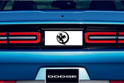 Dodge Challenger trunk rear emblem between tail lights with Ghost logo (Type 3) Dodge emblems decoinfabric
