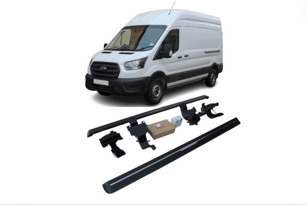 Ford Transit MWB Electric Running Boards and Power Steps 2018+