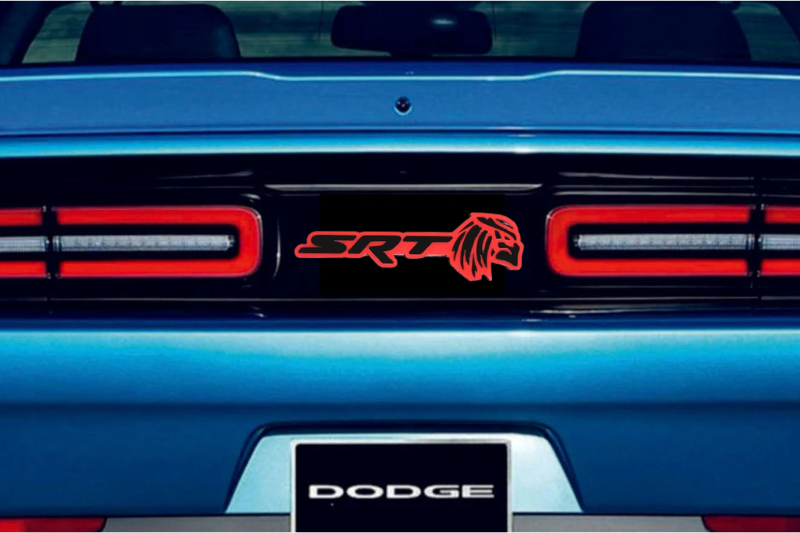 Dodge Challenger trunk rear emblem between tail lights with SRT Predator logo