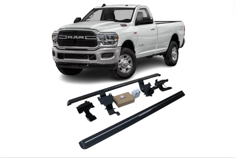 Dodge Ram 2500 Electric Running Boards and Power Steps 2019+ Electric Running Boards Decoin Fabric 2019